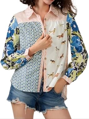 Anthropologie MAEVE The Paz Button Down Shirt
